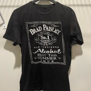 Men’s Brad Paisley Concert Tour T-Shirt “Jack Daniel’s” Style (L)